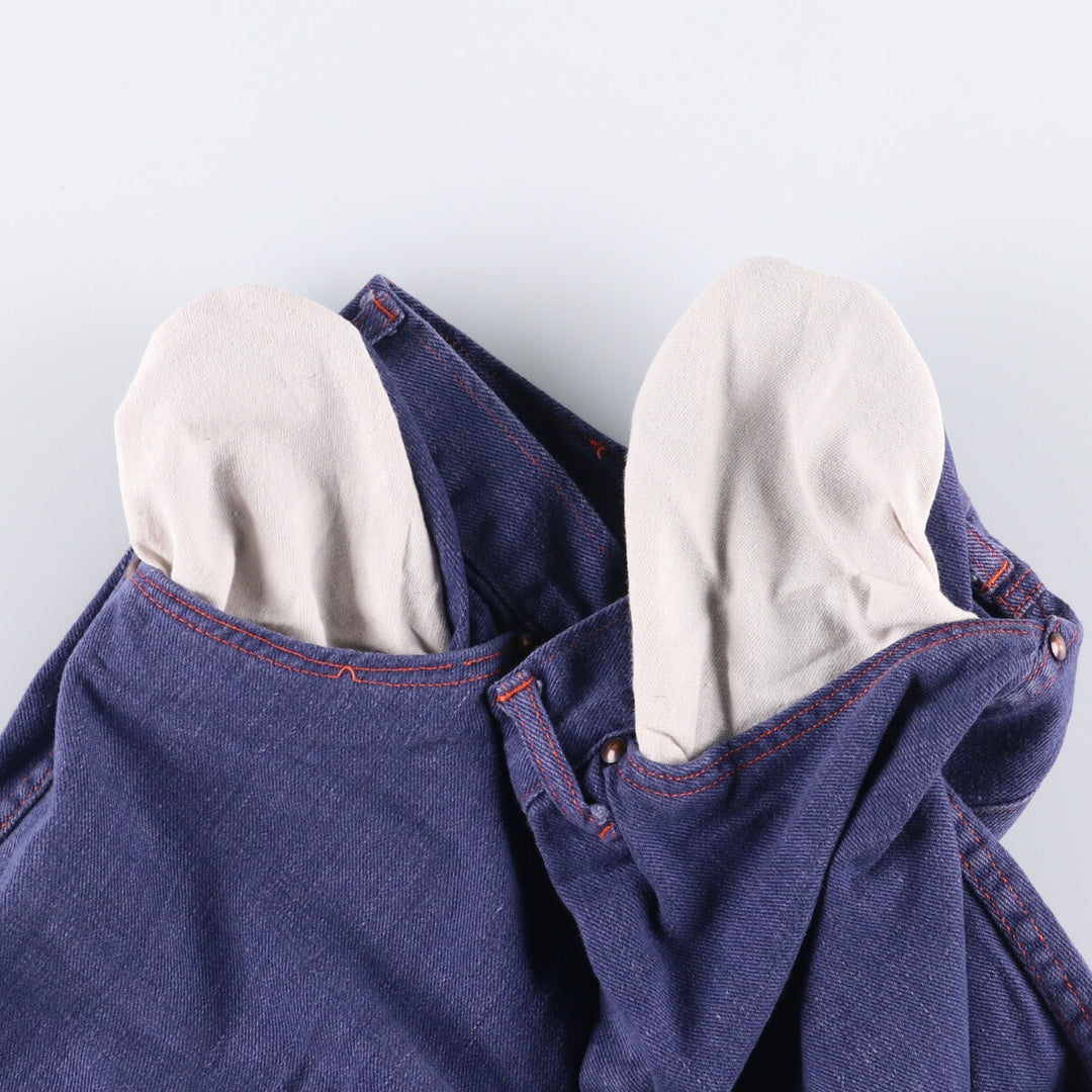 Vintage flare cut denim pants for women, size L (w30) unclear blue type Vintage Second Hand