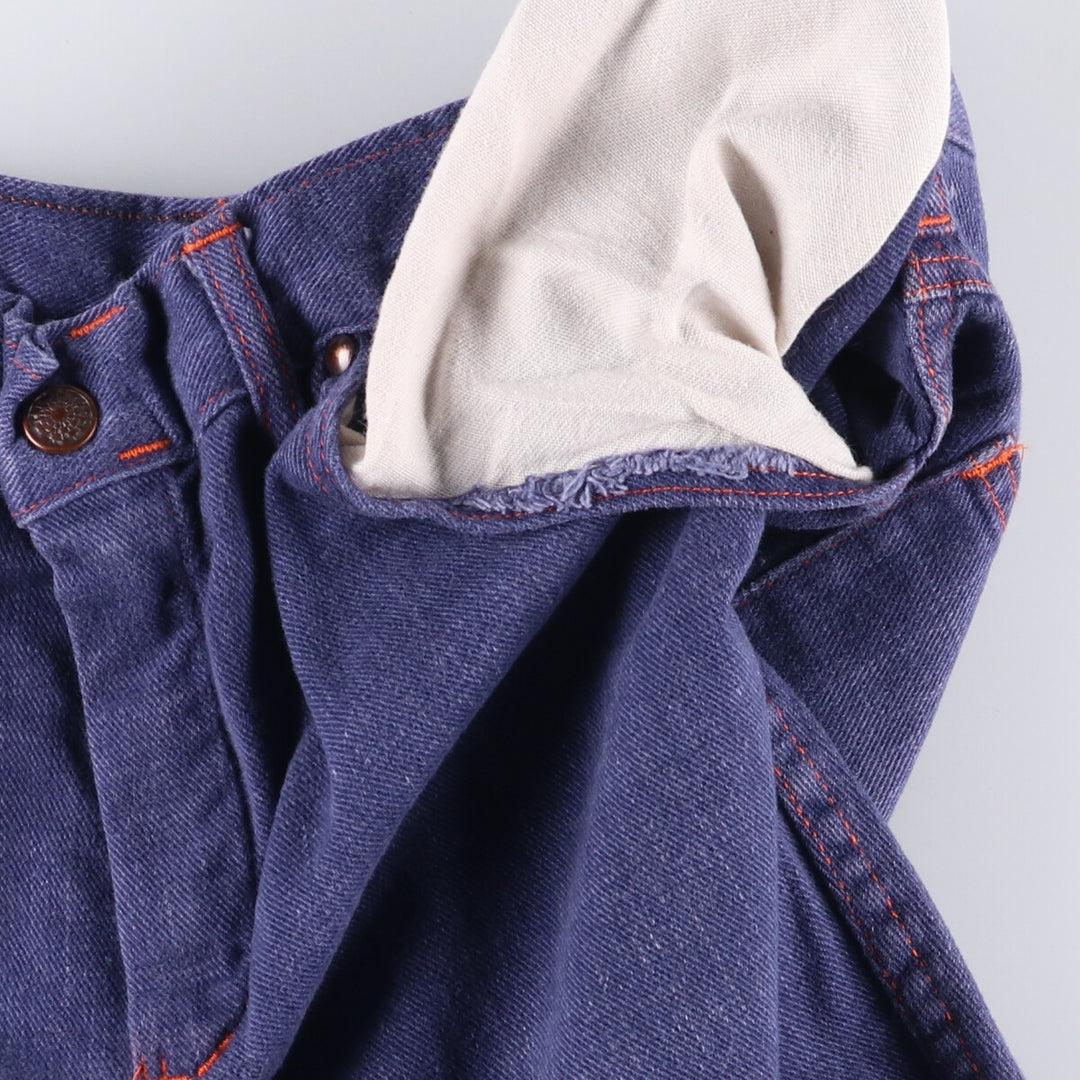 Vintage flare cut denim pants for women, size L (w30) unclear blue type Vintage Second Hand