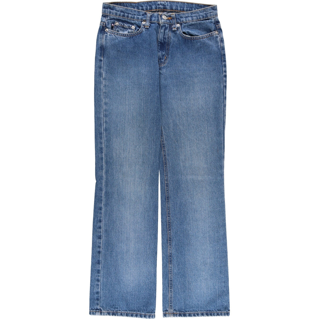 Ralph Lauren POLO JEANS COMPANY BOOTCUT JEAN Flared cut denim pants Women's L (w29) equivalent cotton blue type Vintage Second Hand