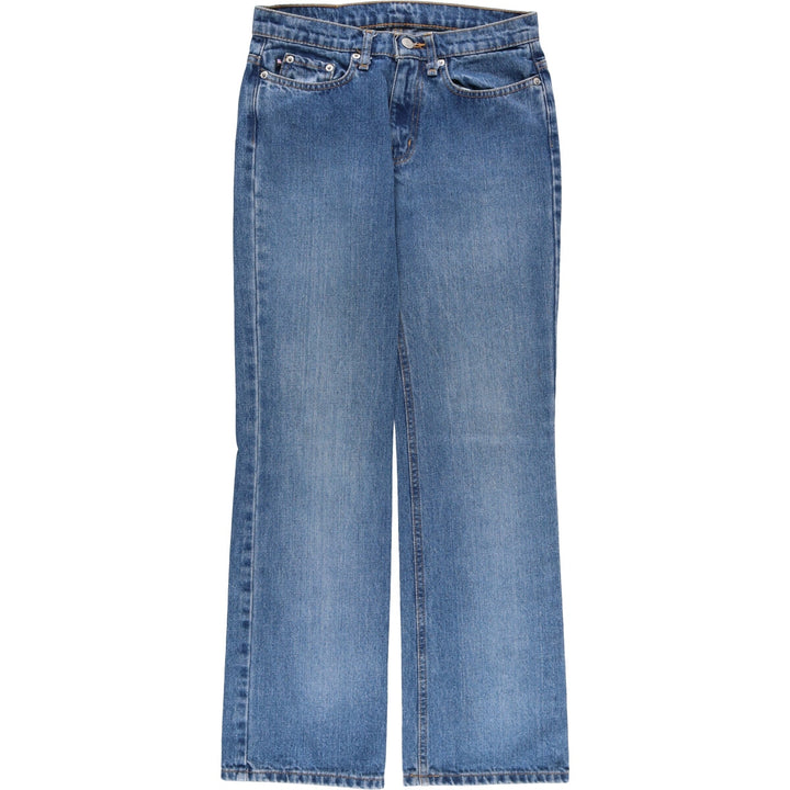 Ralph Lauren POLO JEANS COMPANY BOOTCUT JEAN Flared cut denim pants Women's L (w29) equivalent cotton blue type Vintage Second Hand