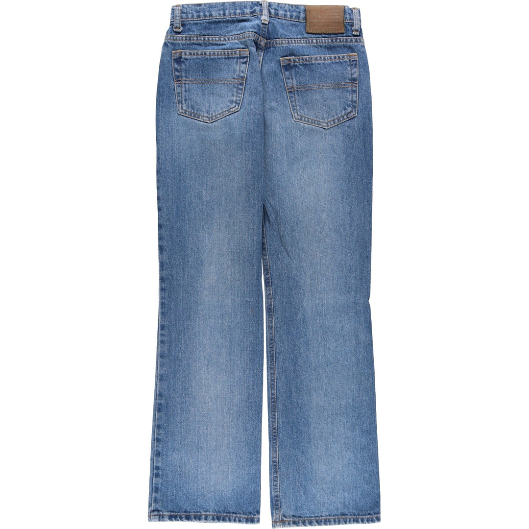 Ralph Lauren POLO JEANS COMPANY BOOTCUT JEAN Flared cut denim pants Women's L (w29) equivalent cotton blue type Vintage Second Hand