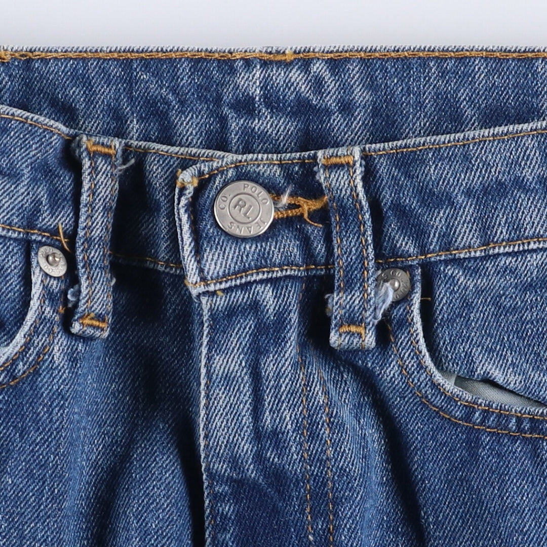 Ralph Lauren POLO JEANS COMPANY BOOTCUT JEAN Flared cut denim pants Women's L (w29) equivalent cotton blue type Vintage Second Hand