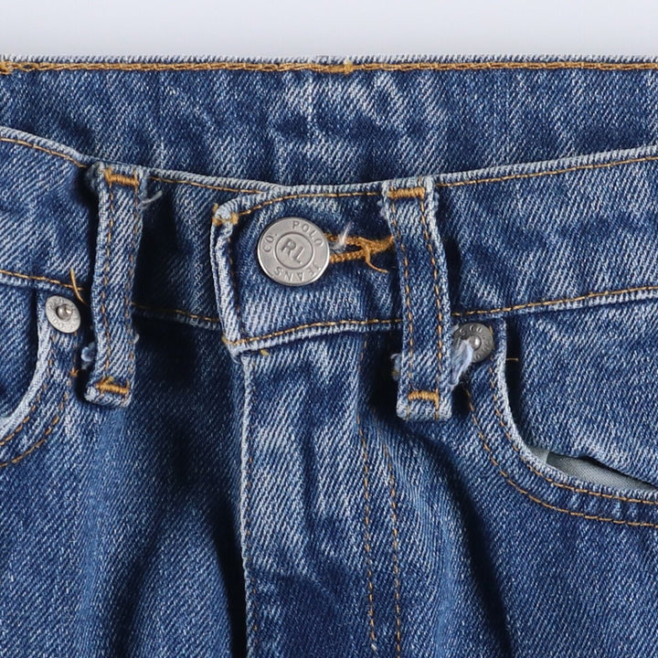 Ralph Lauren POLO JEANS COMPANY BOOTCUT JEAN Flared cut denim pants Women's L (w29) equivalent cotton blue type Vintage Second Hand