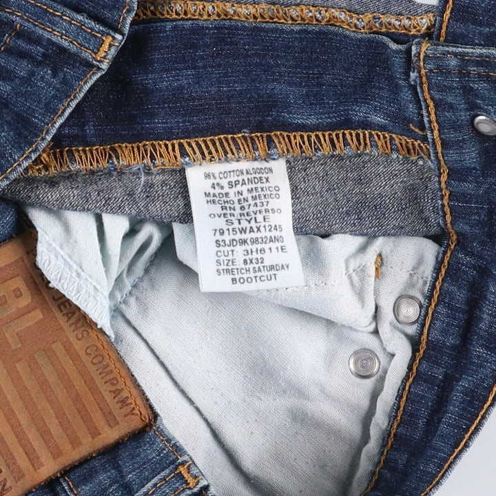 Ralph Lauren POLO JEANS COMPANY BOOTCUT Bootcut denim pants Women's XL (w31) Vintage cotton blue type Vintage Second Hand