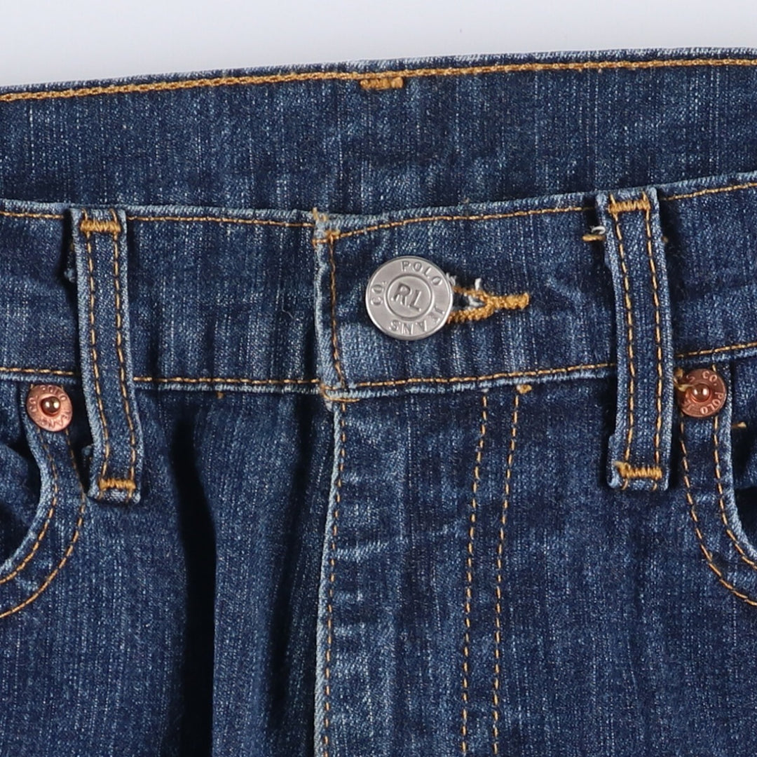 Ralph Lauren POLO JEANS COMPANY BOOTCUT Bootcut denim pants Women's XL (w31) Vintage cotton blue type Vintage Second Hand