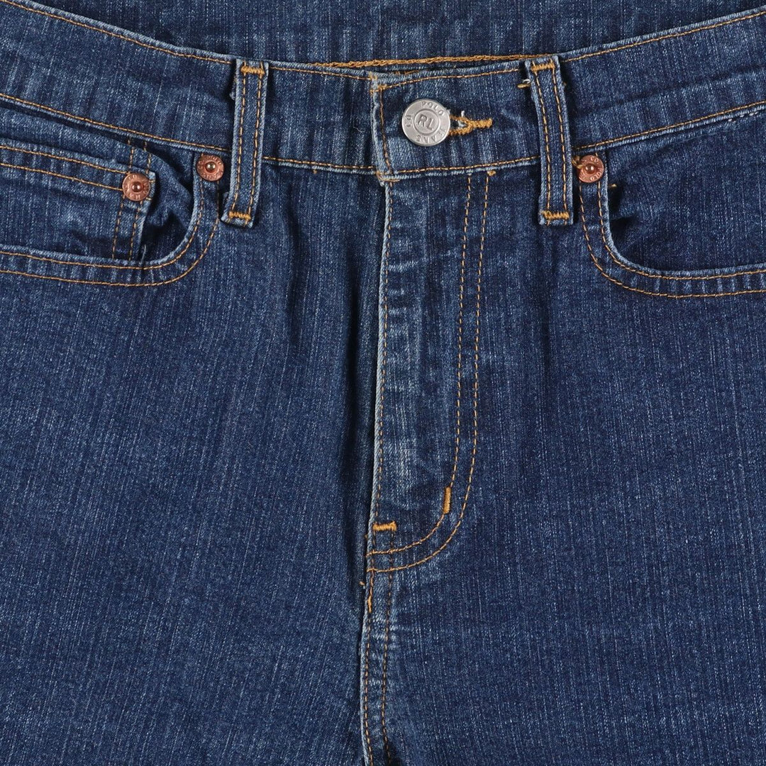 Ralph Lauren POLO JEANS COMPANY BOOTCUT Bootcut denim pants Women's XL (w31) Vintage cotton blue type Vintage Second Hand