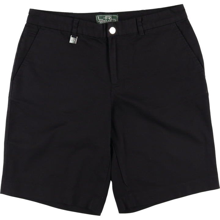 Ralph Lauren L-RL LAUREN ACTIVE Chino Shorts Shorts Women's XL (w31) cotton black type Vintage Second Hand