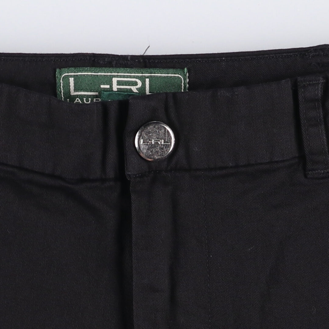 Ralph Lauren L-RL LAUREN ACTIVE Chino Shorts Shorts Women's XL (w31) cotton black type Vintage Second Hand