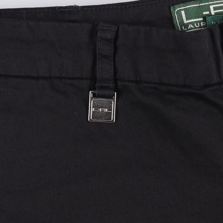 Ralph Lauren L-RL LAUREN ACTIVE Chino Shorts Shorts Women's XL (w31) cotton black type Vintage Second Hand
