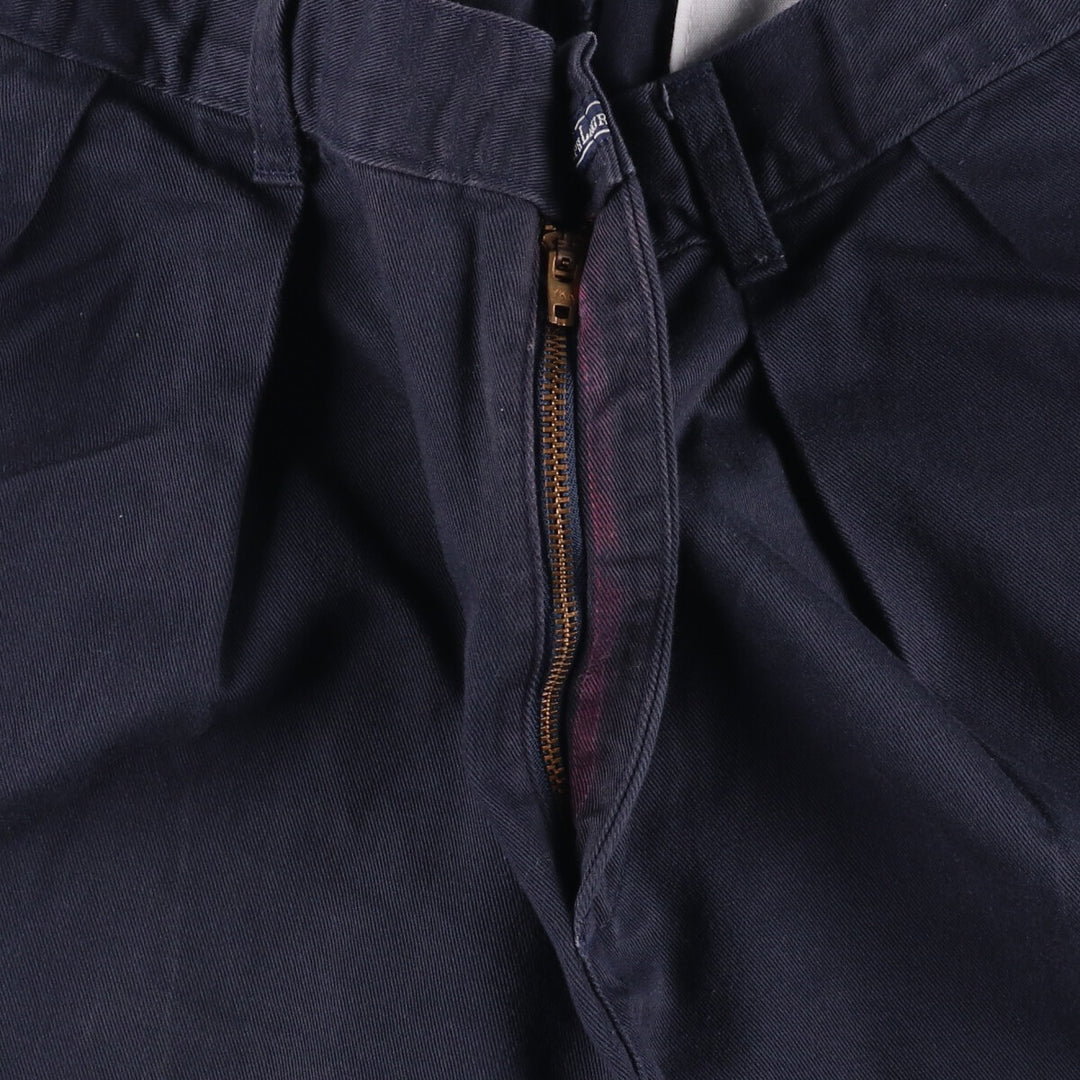 Ralph Lauren Polo Ralph Lauren Two-pleat Chino Shorts Shorts Women's L (w28) cotton navy blue type Vintage Second Hand