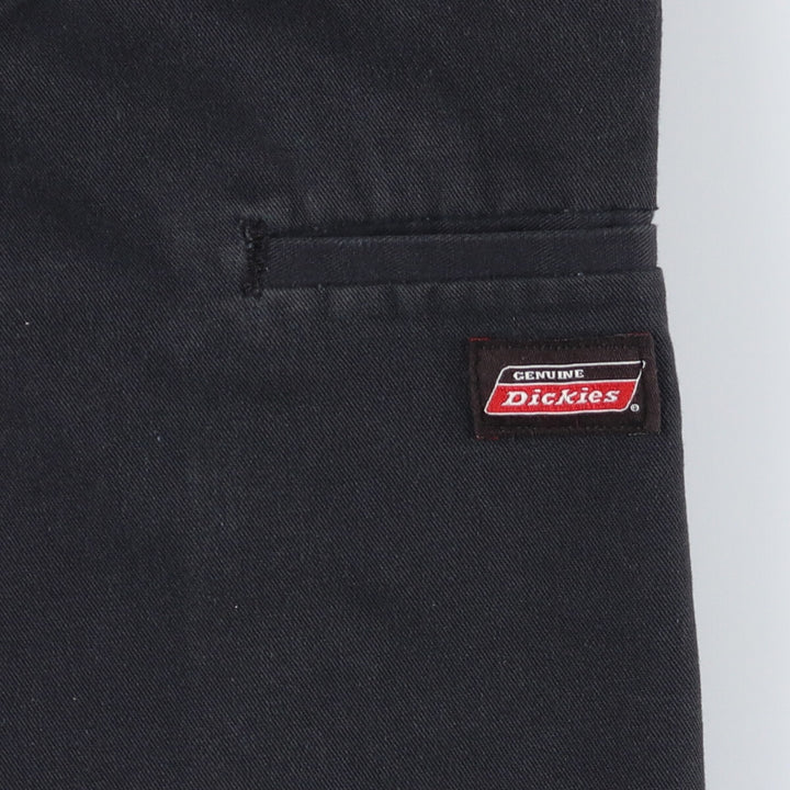 00s~ Dickies work shorts, half pants, men's size W34 cotton black type Vintage Second Hand