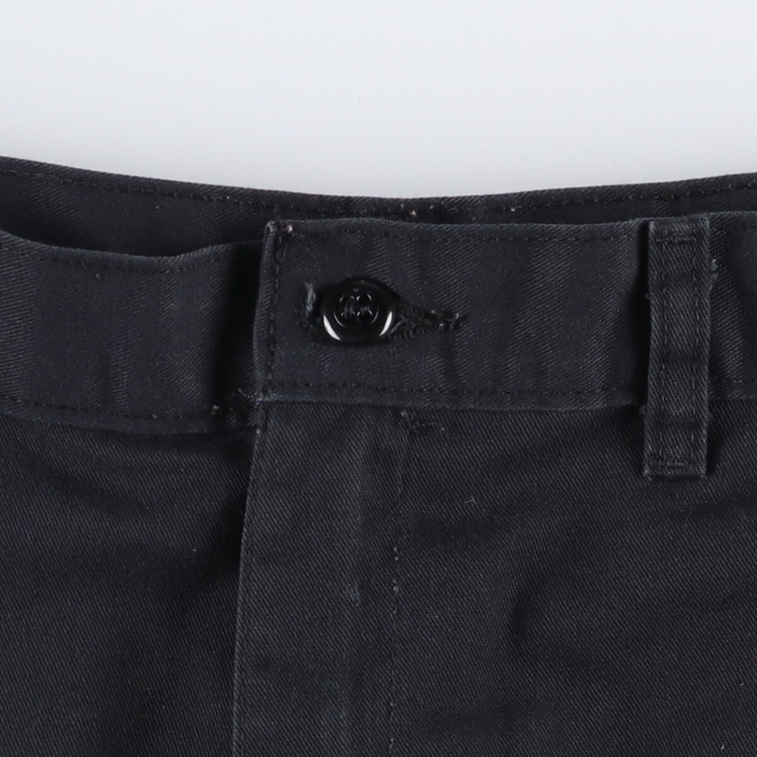 00s~ Dickies work shorts, half pants, men's size W34 cotton black type Vintage Second Hand