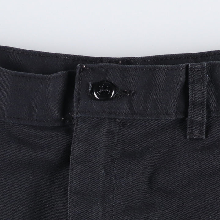 00s~ Dickies work shorts, half pants, men's size W34 cotton black type Vintage Second Hand