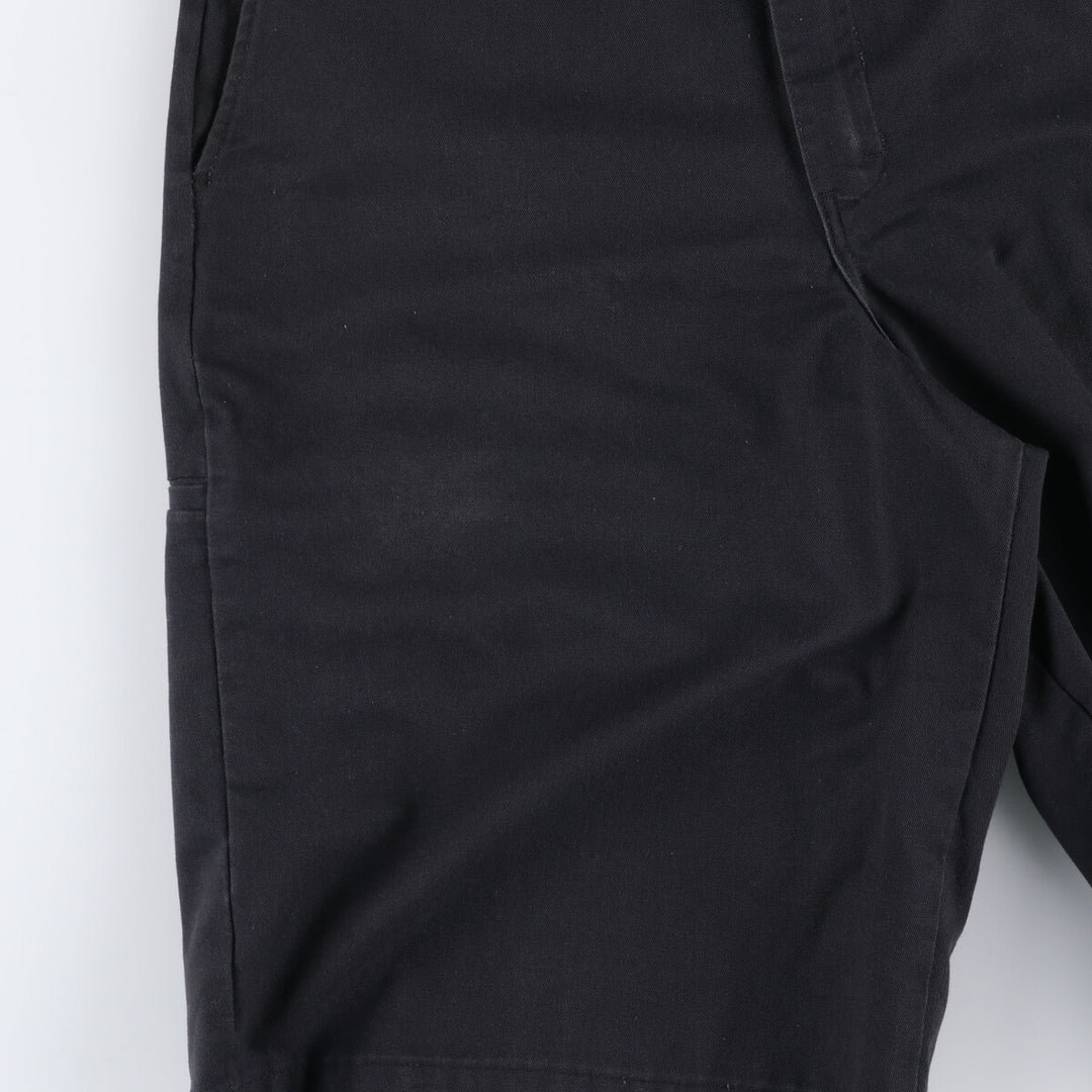 00s~ Dickies work shorts, half pants, men's size W34 cotton black type Vintage Second Hand