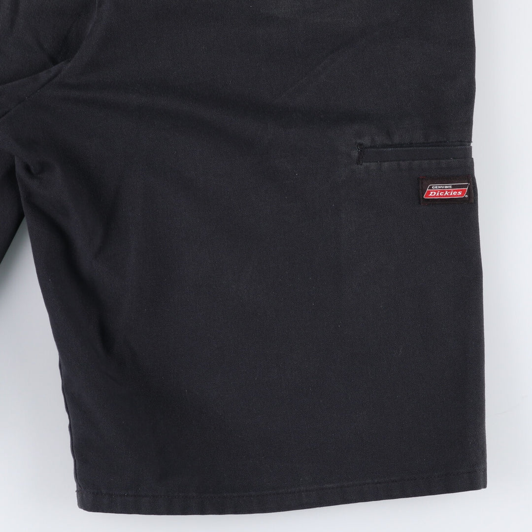 00s~ Dickies work shorts, half pants, men's size W34 cotton black type Vintage Second Hand