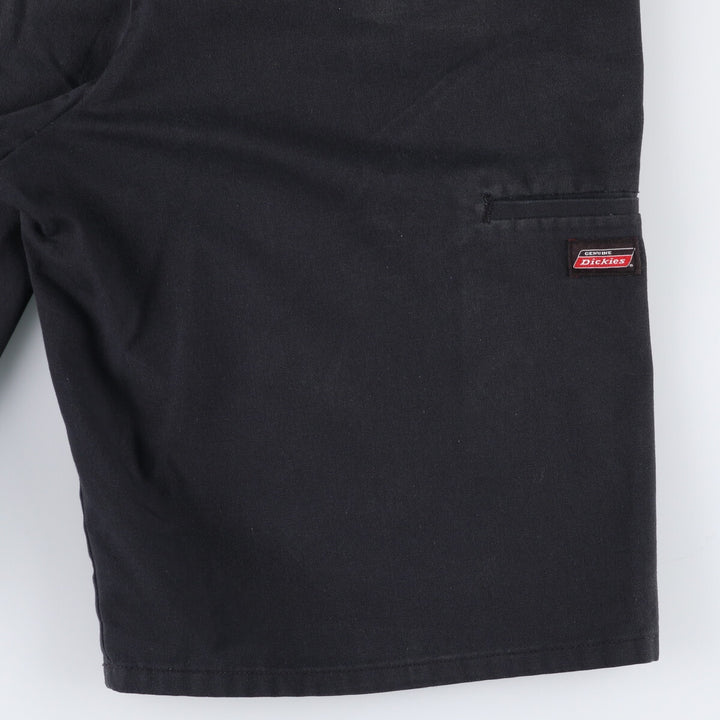 00s~ Dickies work shorts, half pants, men's size W34 cotton black type Vintage Second Hand
