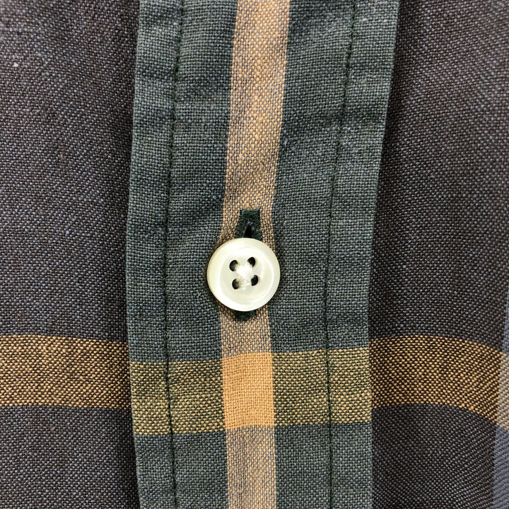 Ralph Lauren TILDEN long sleeve button down check shirt, men's size XL cotton multicolor Vintage Second Hand