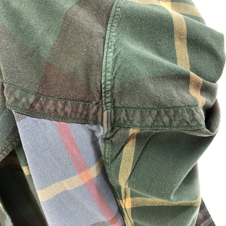 Ralph Lauren TILDEN long sleeve button down check shirt, men's size XL cotton multicolor Vintage Second Hand
