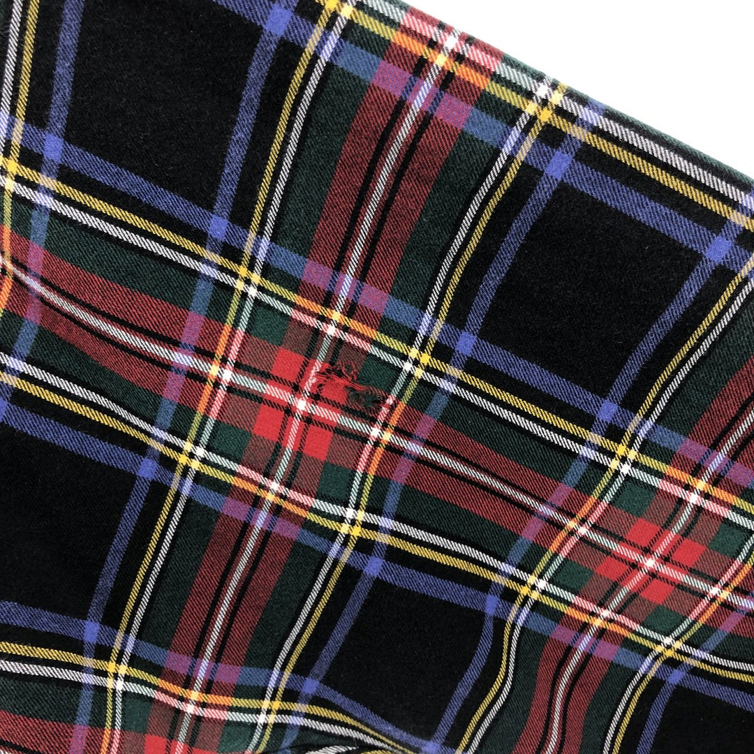 Ralph Lauren BLAKE Tartan Check Long Sleeve Button-Down Check Shirt, Men's Size M cotton red type Vintage Second Hand