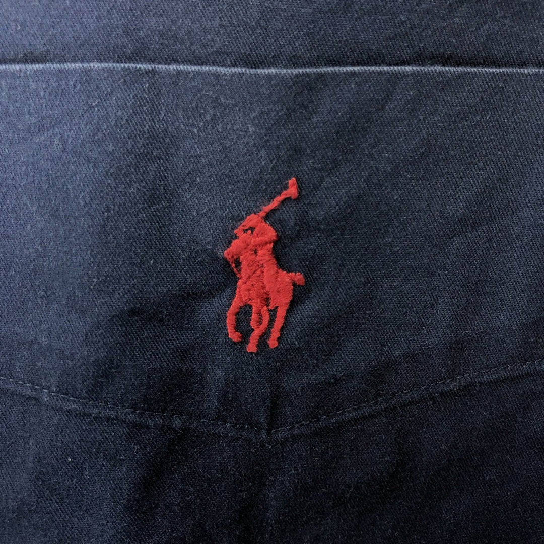 Ralph Lauren long sleeve button down shirt, men's XL size cotton Navy blue Vintage Second Hand