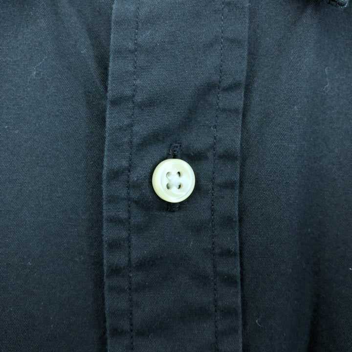 Ralph Lauren Custom Fit Long Sleeve Button Down Shirt Men's XXL cotton black type Vintage Second Hand