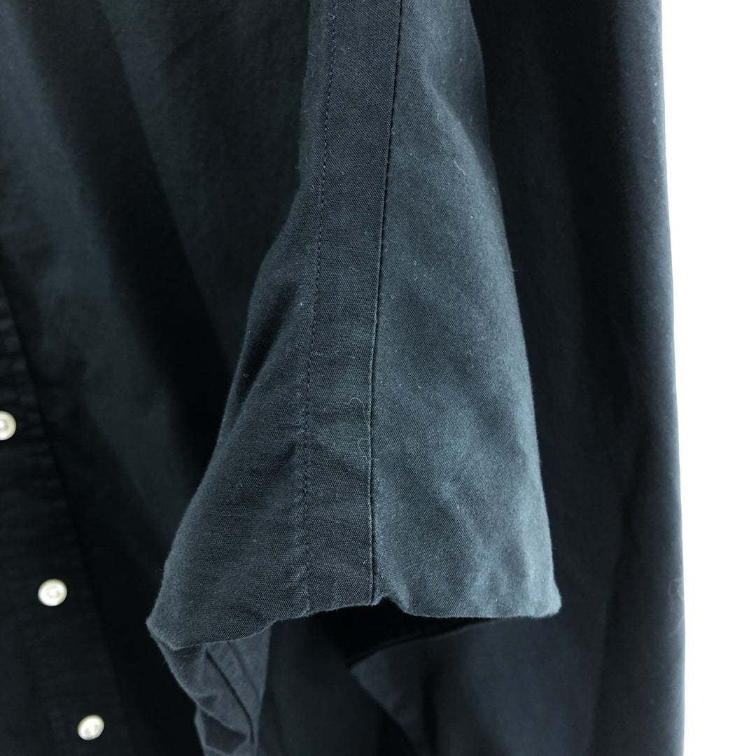 Ralph Lauren Custom Fit Long Sleeve Button Down Shirt Men's XXL cotton black type Vintage Second Hand