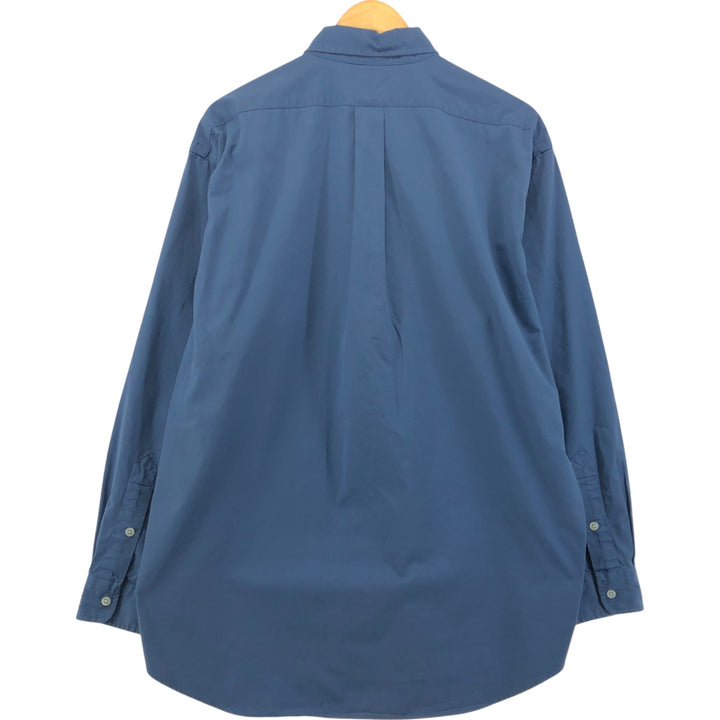 Ralph Lauren POLO by Ralph Lauren long sleeve button down shirt, men's size L cotton Blue type light blue Vintage Second Hand