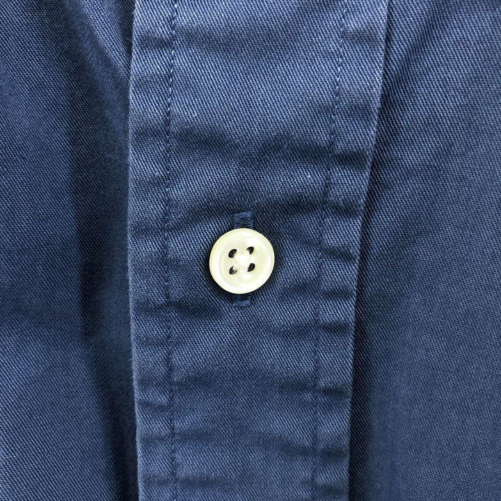 Ralph Lauren POLO by Ralph Lauren long sleeve button down shirt, men's size L cotton Blue type light blue Vintage Second Hand