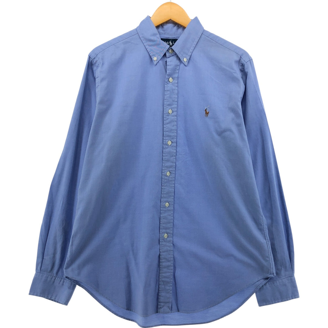 Ralph Lauren Classic Fit Long Sleeve Button Down Shirt, Men's Size L cotton Blue type light blue Vintage Second Hand