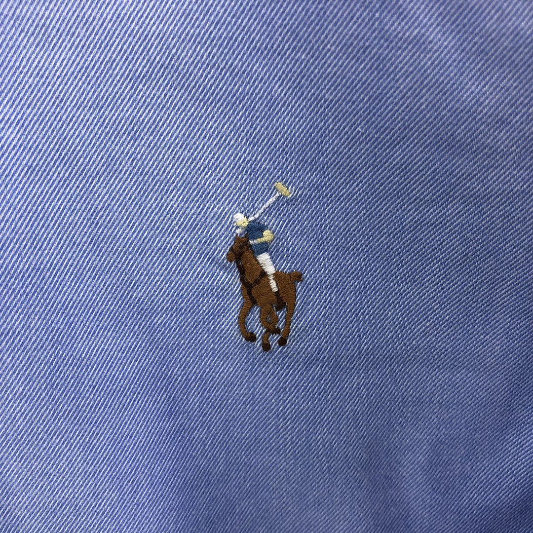 Ralph Lauren Classic Fit Long Sleeve Button Down Shirt, Men's Size L cotton Blue type light blue Vintage Second Hand