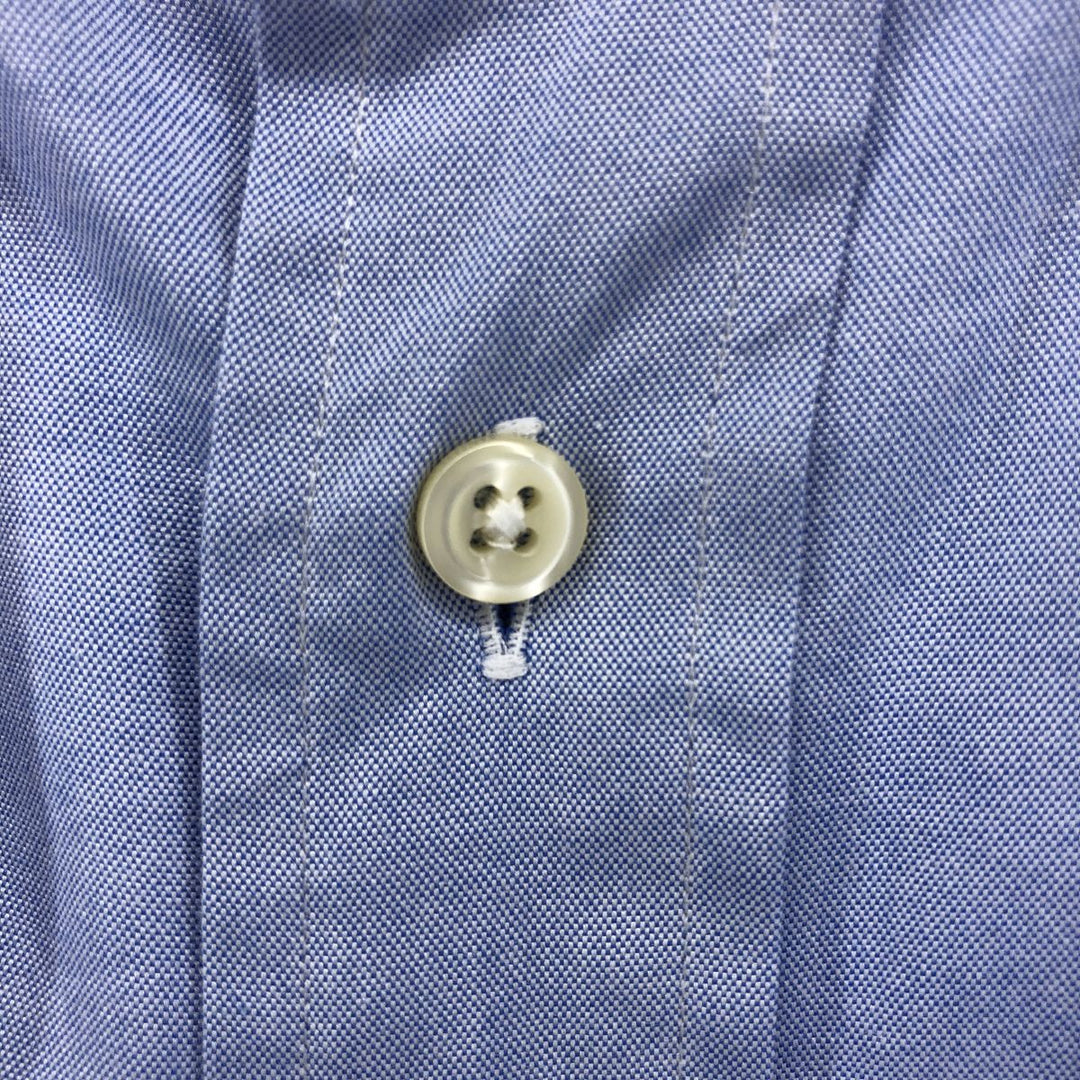 Ralph Lauren YARMOUTH long sleeve button down shirt, men's XL size cotton Blue type light blue Vintage Second Hand