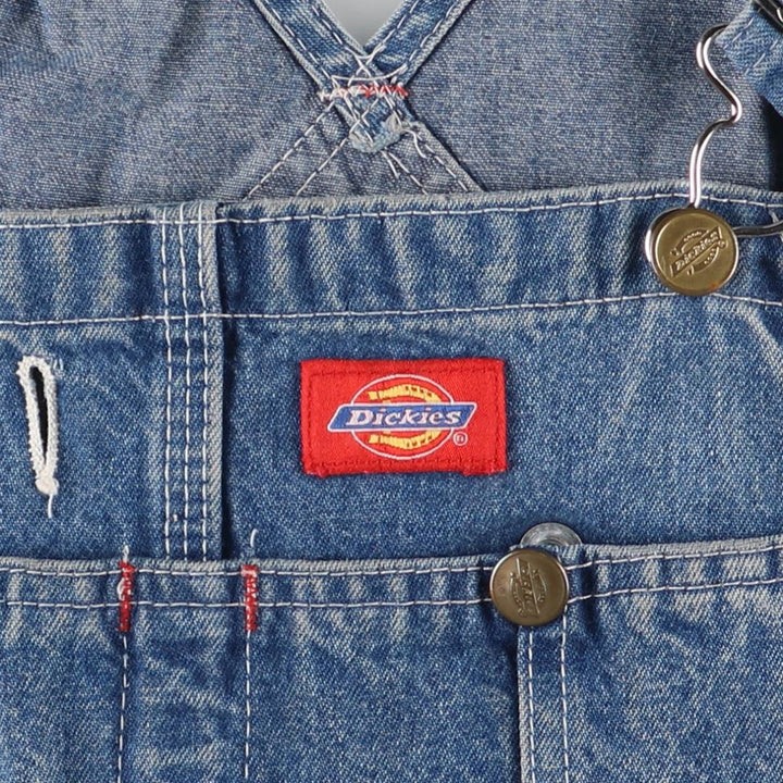 Dickies denim overalls for men, equivalent to W35 unclear blue type Vintage Second Hand