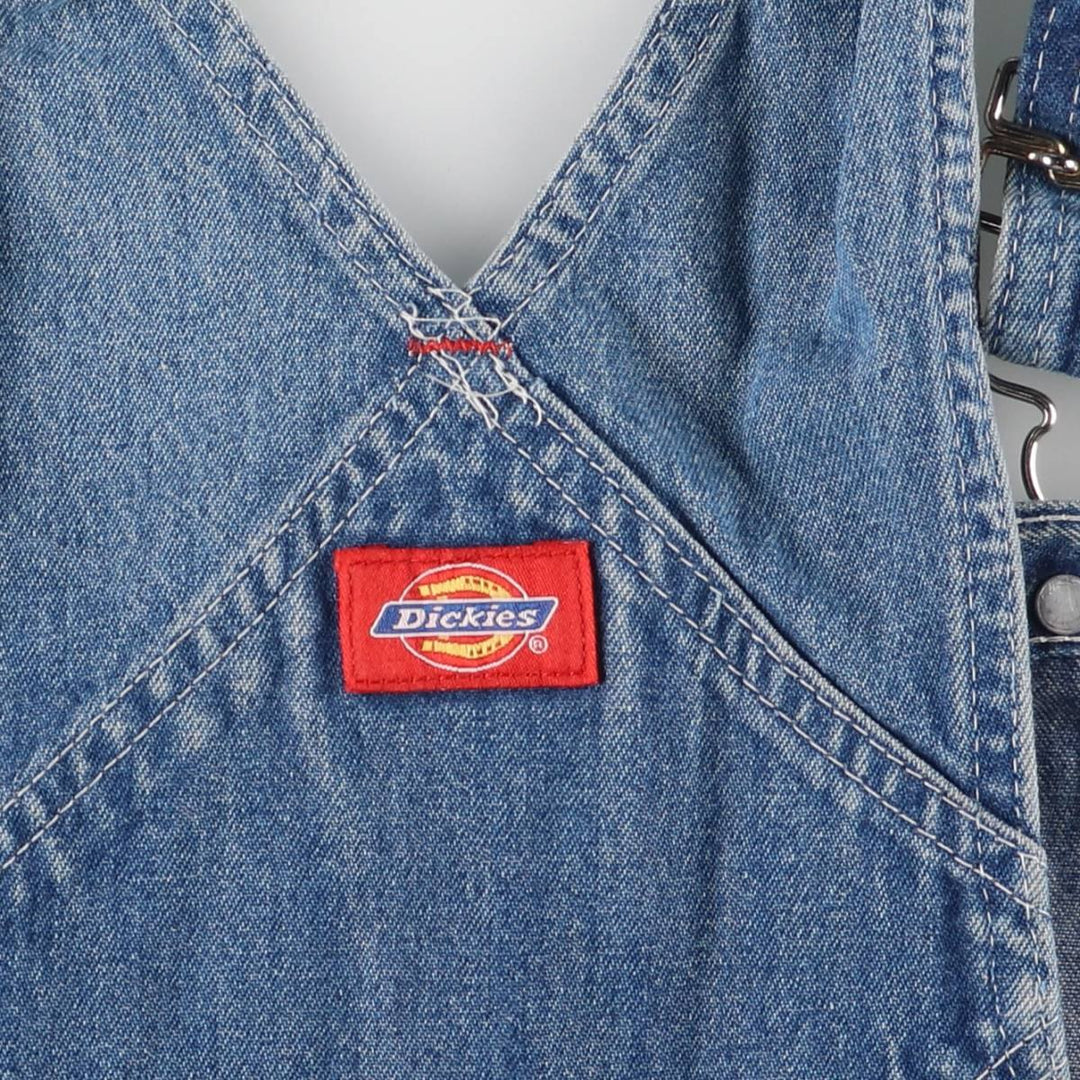 Dickies denim overalls for men, equivalent to W35 unclear blue type Vintage Second Hand