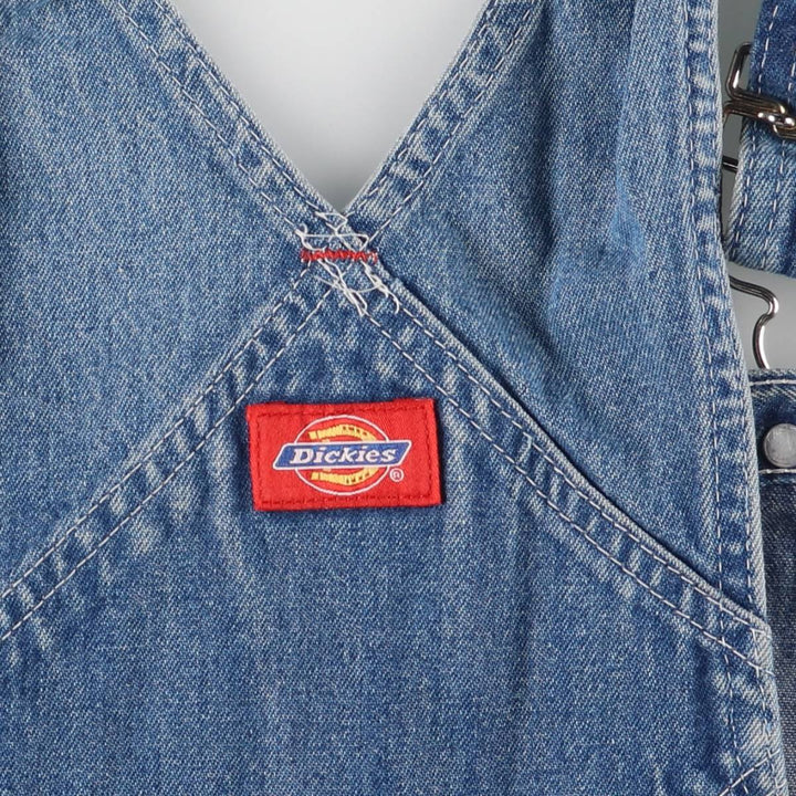 Dickies denim overalls for men, equivalent to W35 unclear blue type Vintage Second Hand