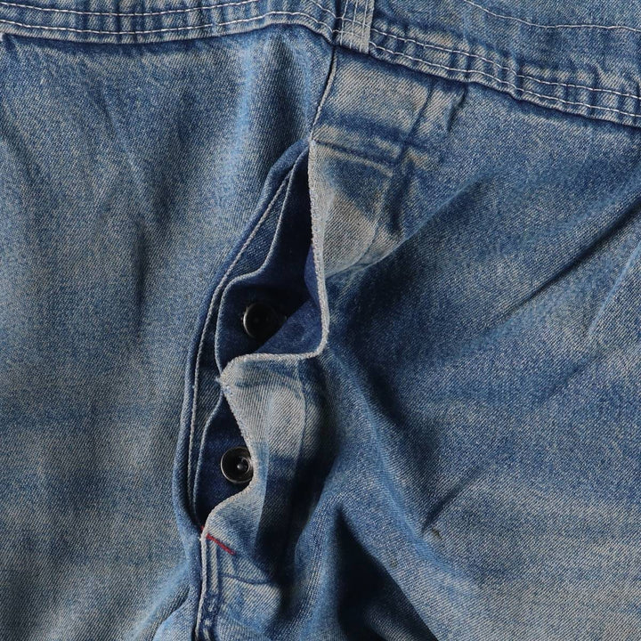 Dickies denim overalls for men, equivalent to W35 unclear blue type Vintage Second Hand