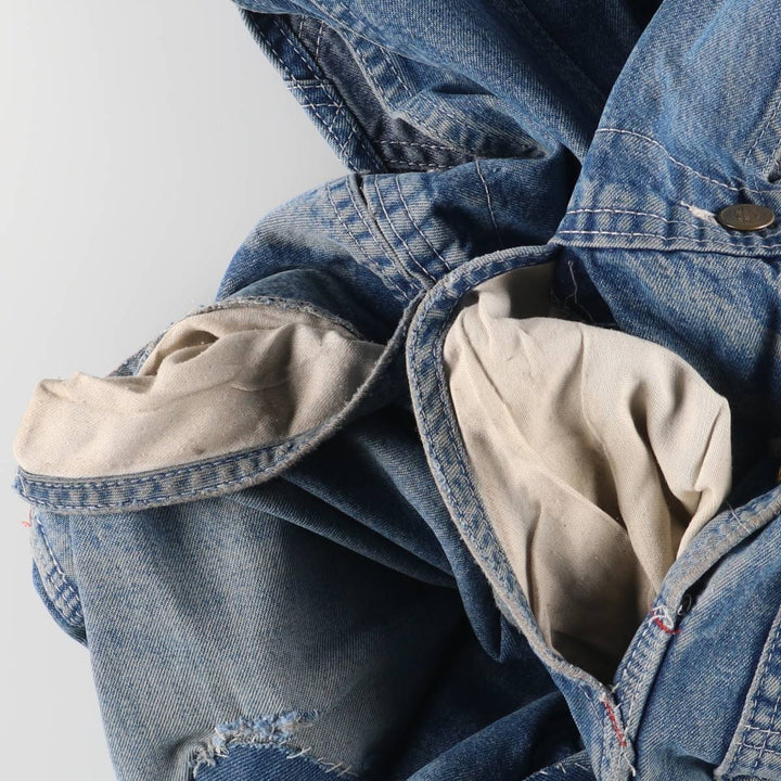 Dickies denim overalls for men, equivalent to W35 unclear blue type Vintage Second Hand