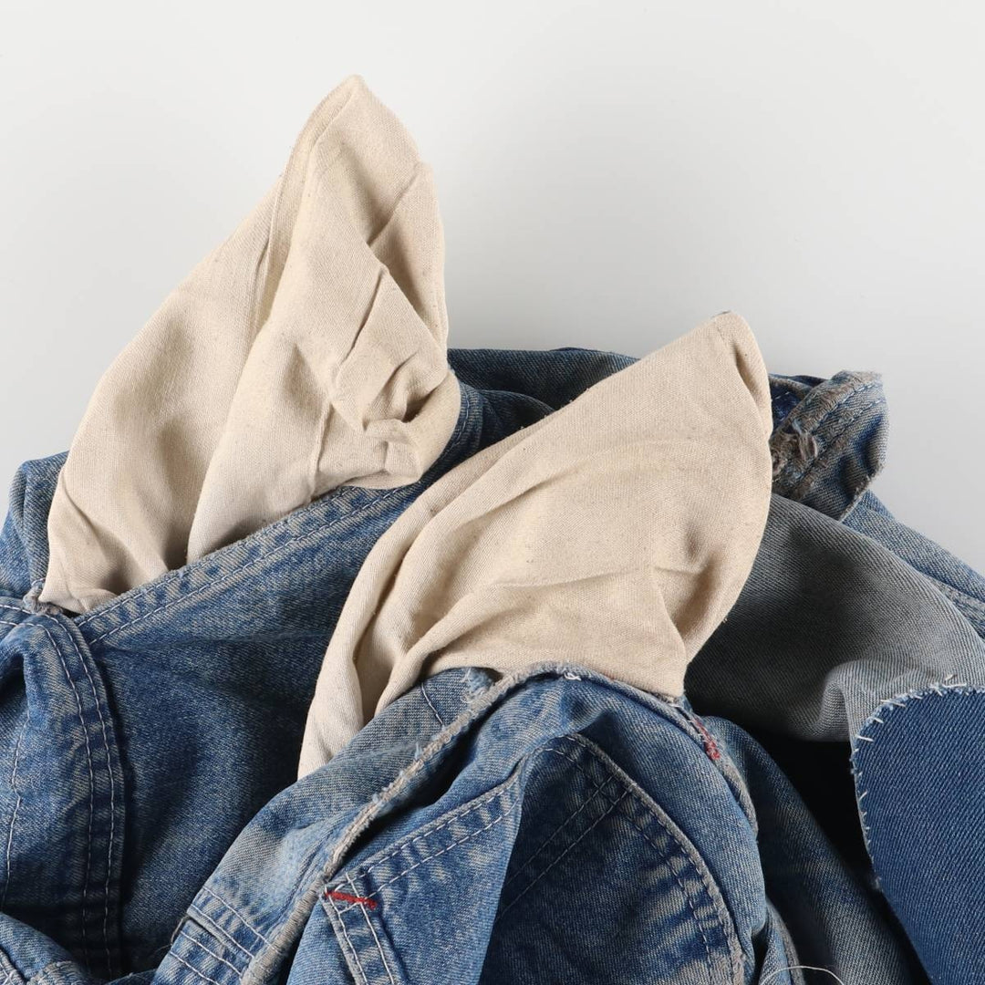 Dickies denim overalls for men, equivalent to W35 unclear blue type Vintage Second Hand