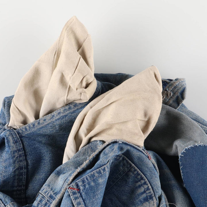 Dickies denim overalls for men, equivalent to W35 unclear blue type Vintage Second Hand