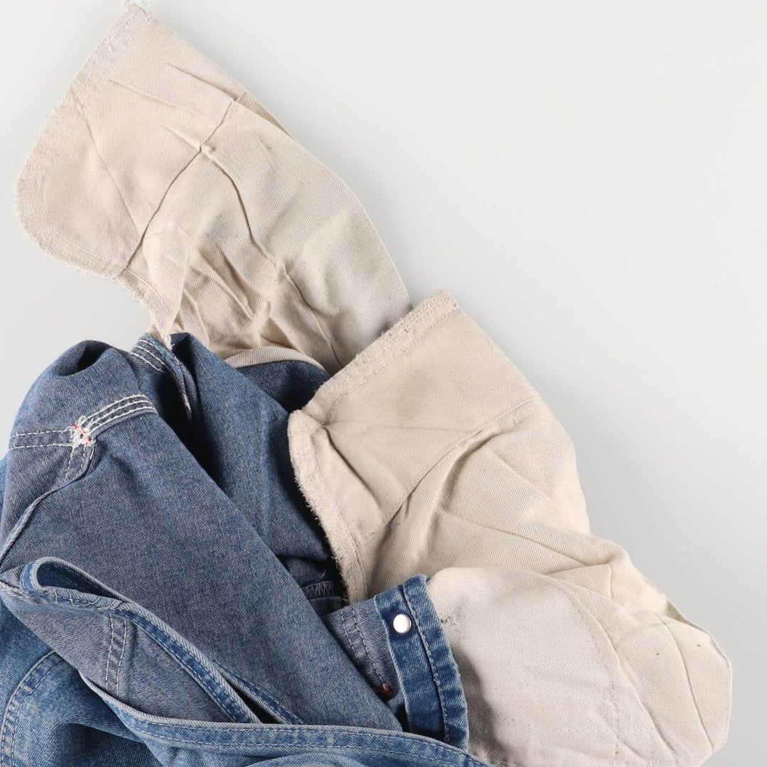 Dickies denim overalls for men, equivalent to W35 unclear blue type Vintage Second Hand