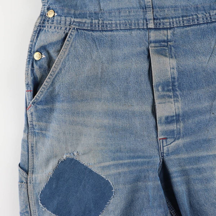 Dickies denim overalls for men, equivalent to W35 unclear blue type Vintage Second Hand