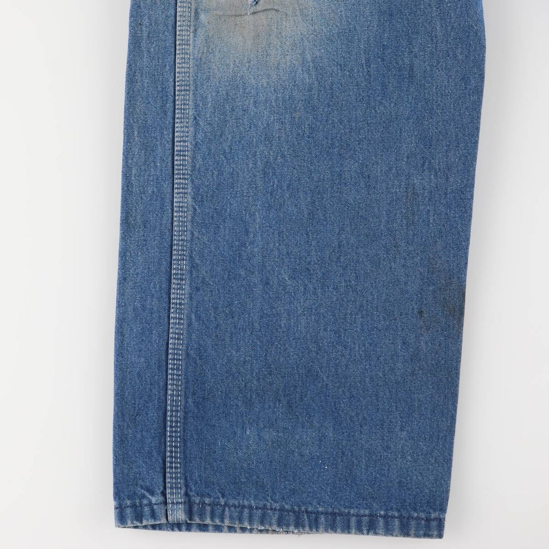 Dickies denim overalls for men, equivalent to W35 unclear blue type Vintage Second Hand