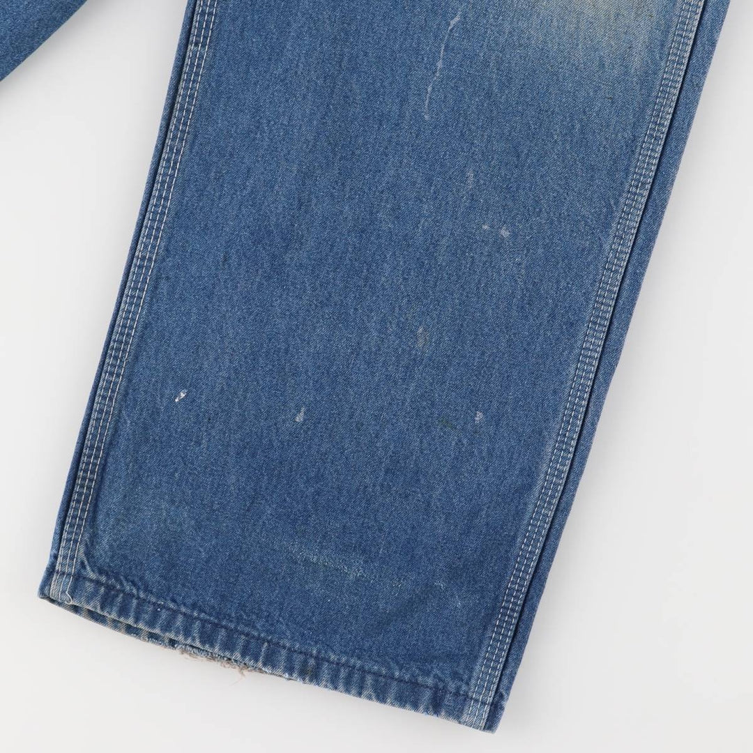 Dickies denim overalls for men, equivalent to W35 unclear blue type Vintage Second Hand