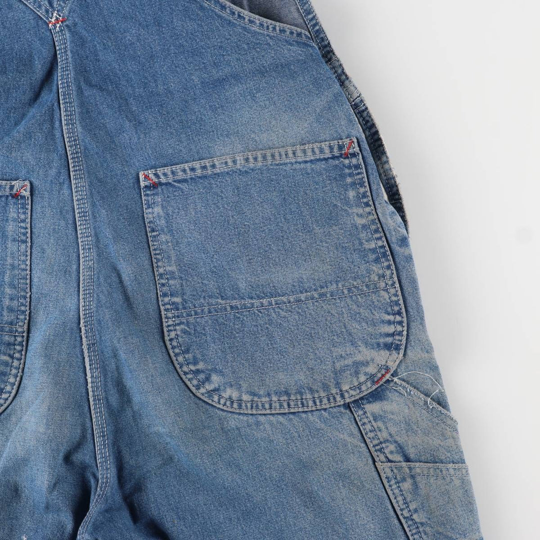 Dickies denim overalls for men, equivalent to W35 unclear blue type Vintage Second Hand