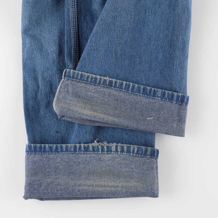 Dickies denim overalls for men, equivalent to W35 unclear blue type Vintage Second Hand