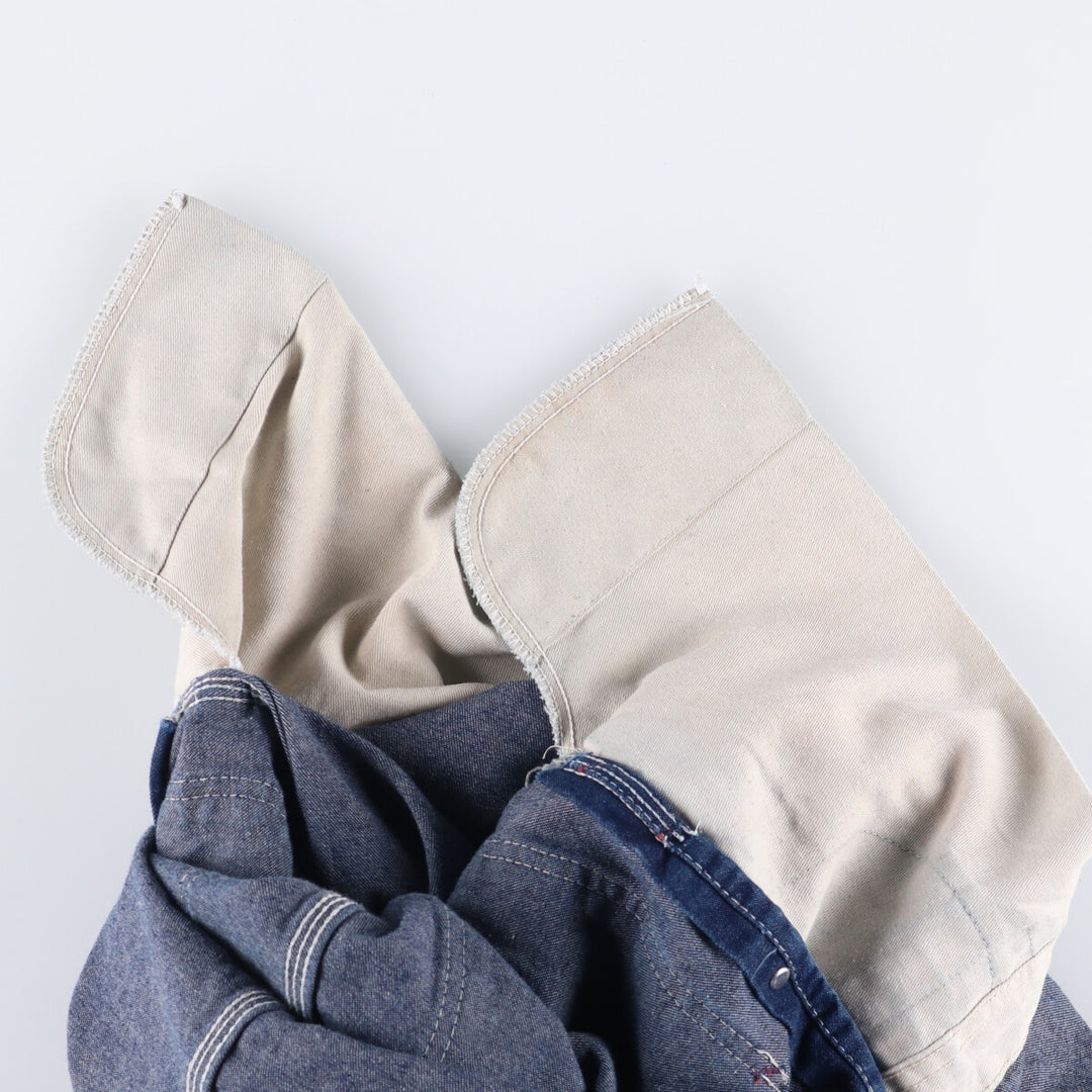Dickies denim overalls for men, equivalent to w36 cotton blue type Vintage Second Hand