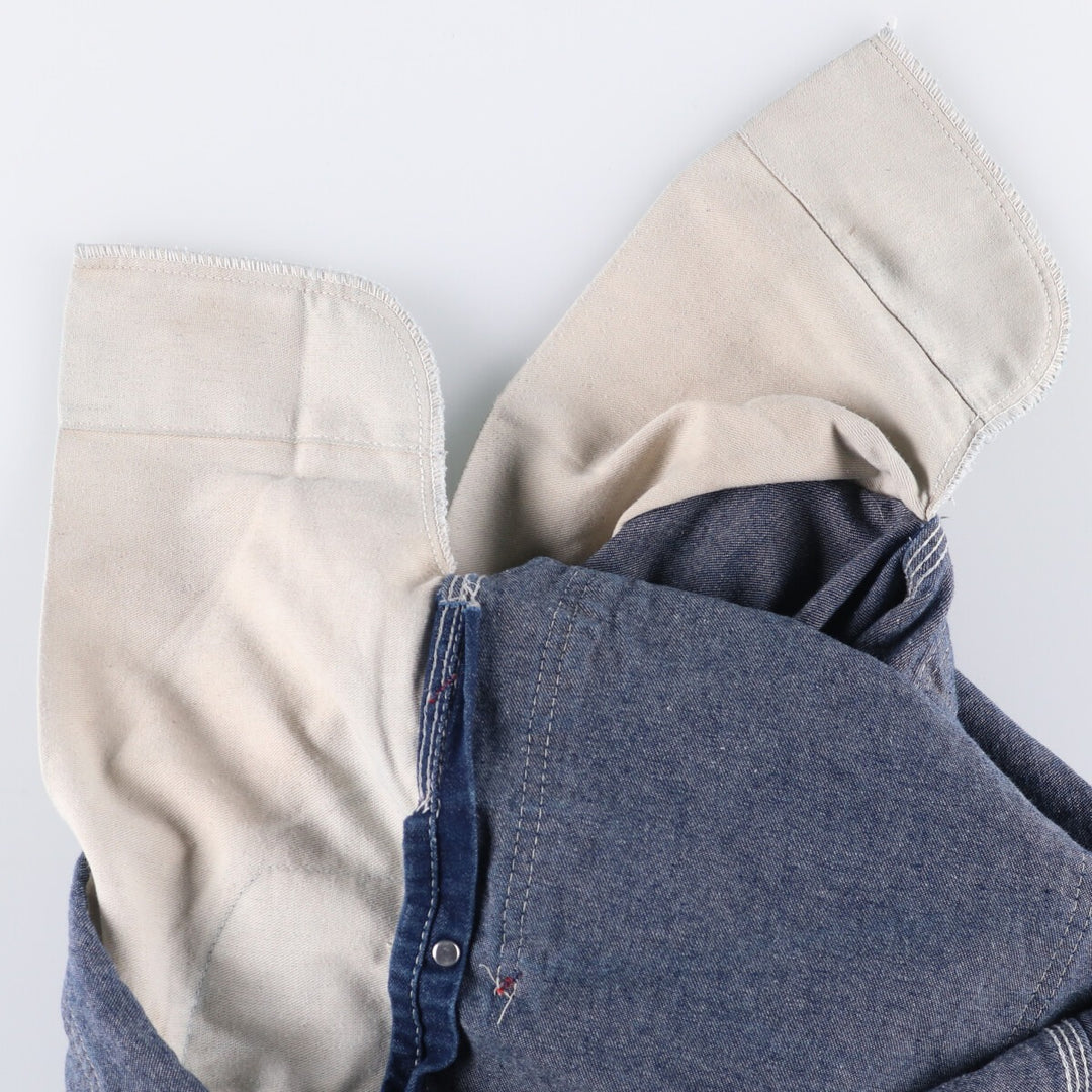 Dickies denim overalls for men, equivalent to w36 cotton blue type Vintage Second Hand