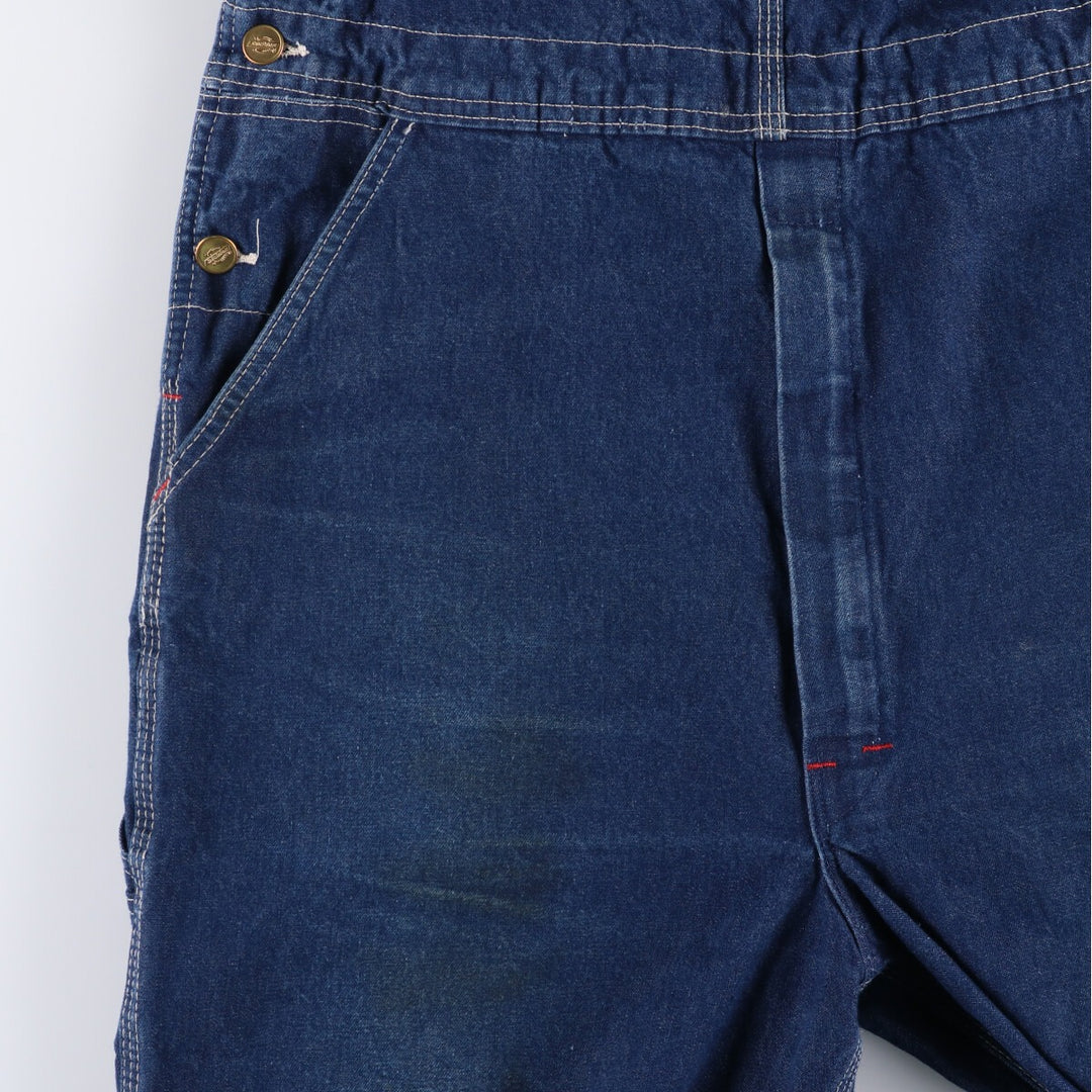 Dickies denim overalls for men, equivalent to w36 cotton blue type Vintage Second Hand