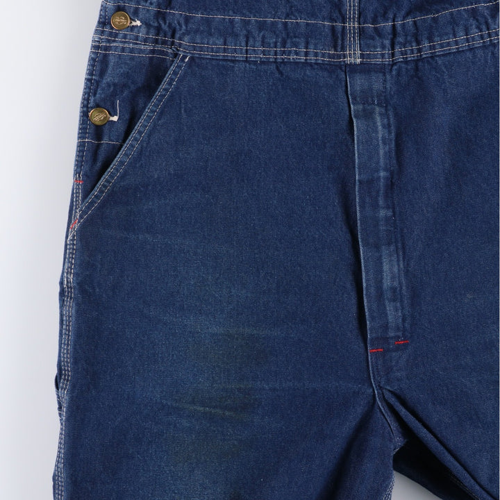 Dickies denim overalls for men, equivalent to w36 cotton blue type Vintage Second Hand