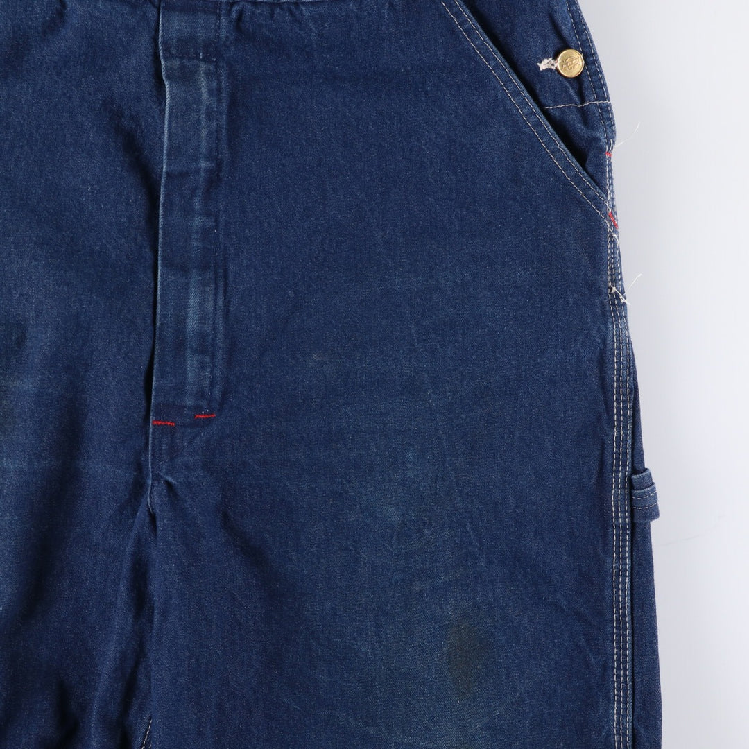 Dickies denim overalls for men, equivalent to w36 cotton blue type Vintage Second Hand