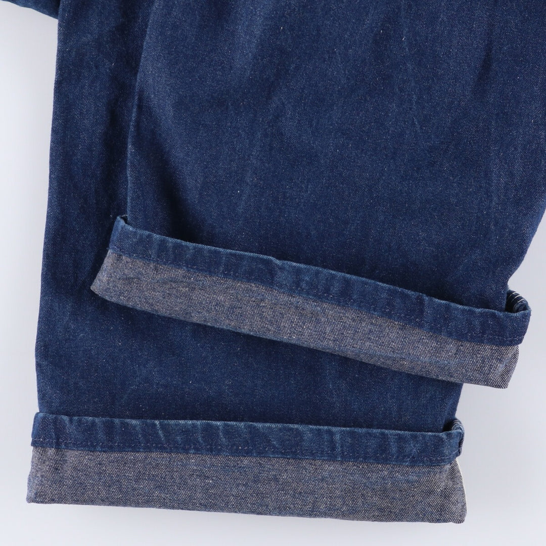 Dickies denim overalls for men, equivalent to w36 cotton blue type Vintage Second Hand
